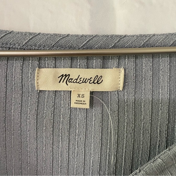 Madewell | NWT Ribbed Square Neck Long Sleeve Tee - Picture 8 of 12